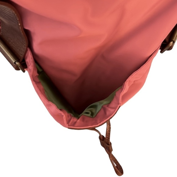 STRENESSE Blue Oversized Tote in Rose Pink Nylon with Brien Vegan Leather Trim - Picture 6 of 13